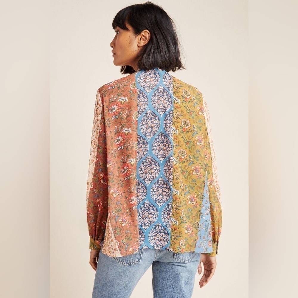 ANTHROPOLOGIE Sachin + Babi IIiana Ruffle Blouse - Picture 4 of 8